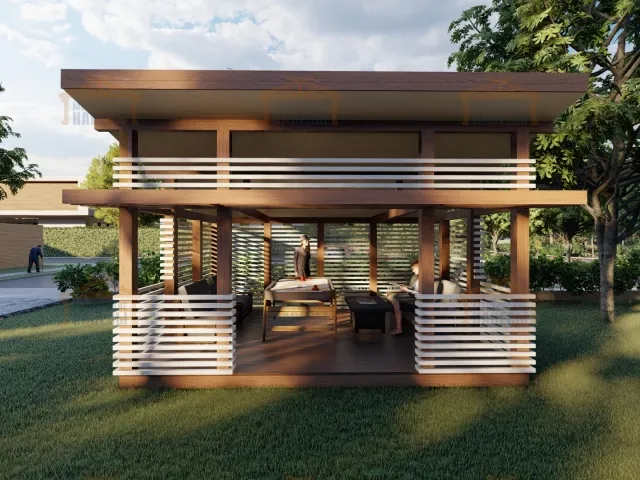 НАВЕС-БЕСЕДКА ПЕРСИЯ — Фото 6