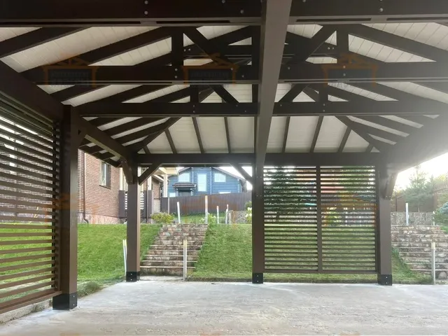 Навес для трех машин ЛАДЬЯ — Фото 12