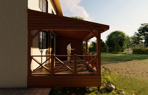 ВЕРАНДА К ДОМУ СОНАТА — Фото 3