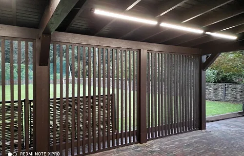 Деревянный навес для авто ШЕРВУД — Фото 2