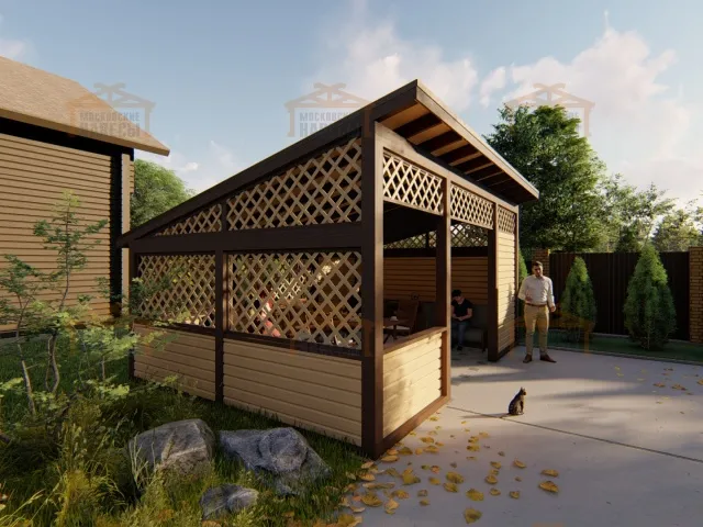 НАВЕС-БЕСЕДКА ГАРМОНИЯ — Фото 4