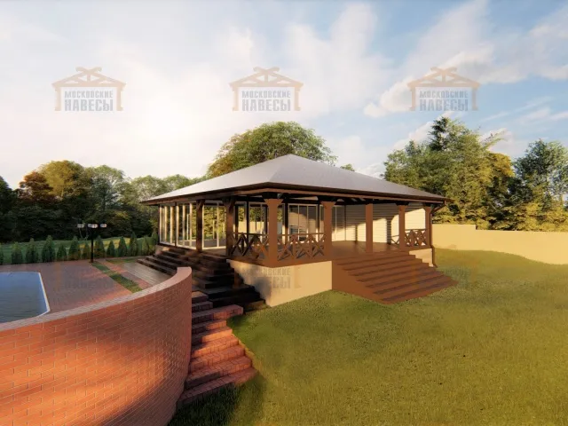 Застекленная беседка ТРИУМФ — Фото 4