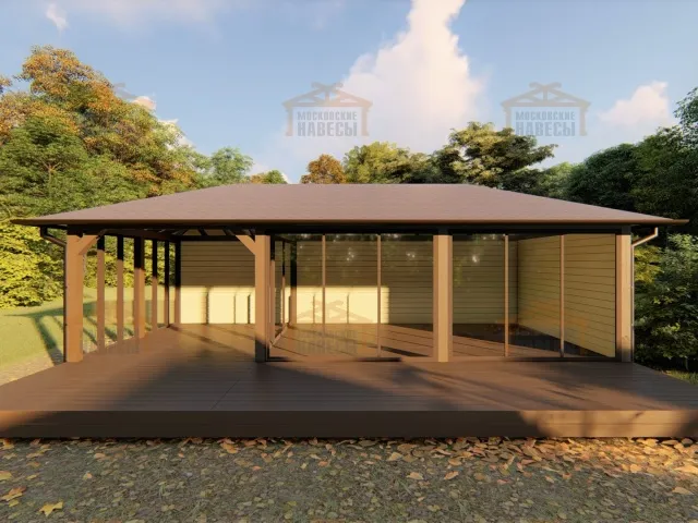 Застекленная беседка ЛЕТНЯЯ РОЩА — Фото 7