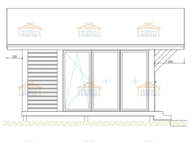 Застекленная беседка ЦЕНТУРИОН — Фото 9