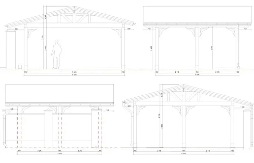 Навес для двух машин КАТАЛОНИЯ — Фото 8