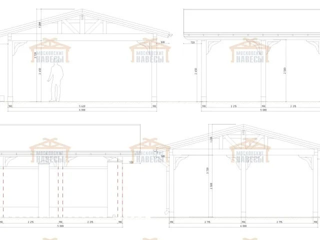 Навес для двух машин КАТАЛОНИЯ — Фото 8