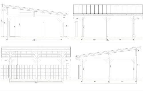 Односкатный навес для машин ХАРТВУД — Фото 8