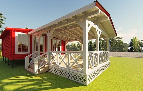 ВЕРАНДА К ДОМУ СВЕТЛАЯ — Фото 5