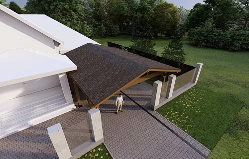 Навес для двух машин АЛЬПИЙСКИЙ — Фото 7