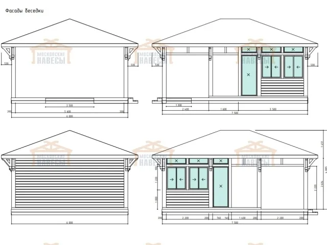 Застекленная беседка ГРАФСКАЯ ПРИСТАНЬ — Фото 10