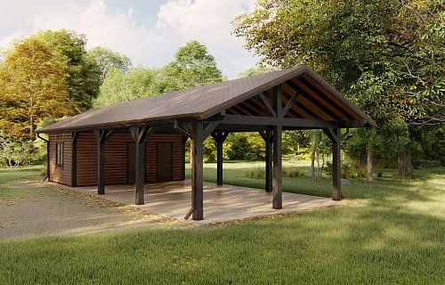 Навес с хозблоком УЛЬТРА — Фото 2