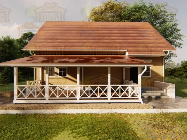 ВЕРАНДА К ДОМУ ЦВЕТОЧНАЯ — Фото 4