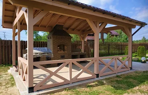 НАВЕС ДЛЯ БАРБЕКЮ ГЕНЕРАЛЬСКИЙ — Фото 4