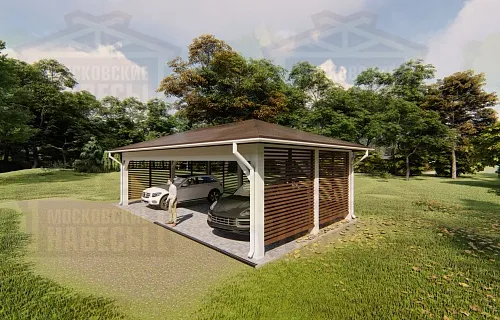 Навес для трех машин ЛАДЬЯ — Фото 7