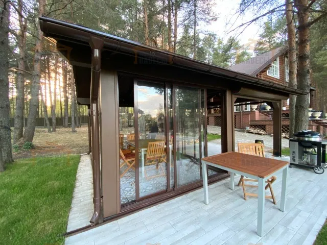 Застекленная беседка БУРЕВЕСТНИК 2.0 — Фото 3