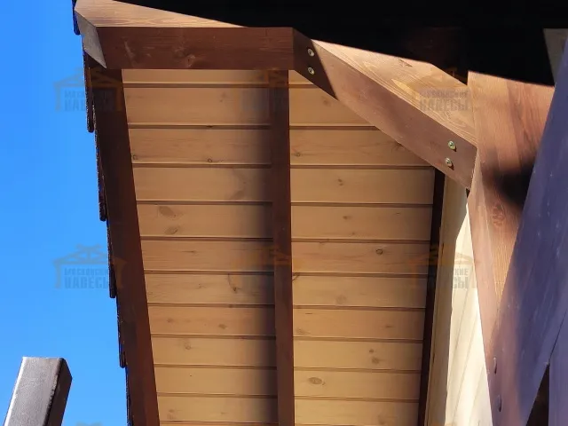 Навес для двух автомобилей с хозблоком КОНСУЛ 2.0 — Фото 3