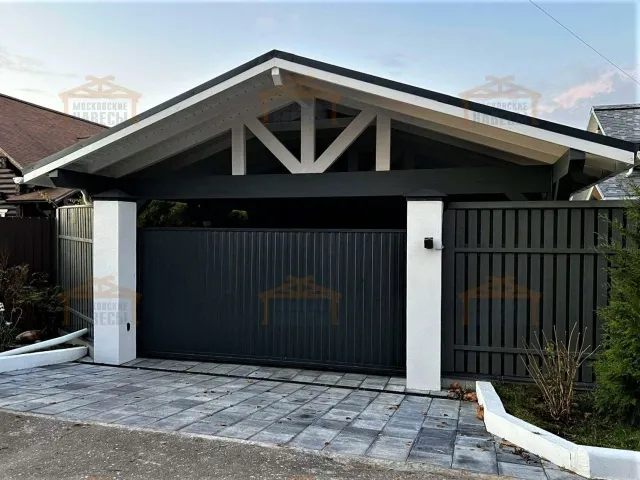 Навес из клееного бруса СУЛТАН — Фото 2