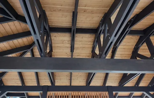 Навес для двух машин с хозблоком ЛЕСНОЙ — Фото 6