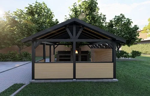 НАВЕС ДЛЯ БАРБЕКЮ КОРСИКА — Фото 2