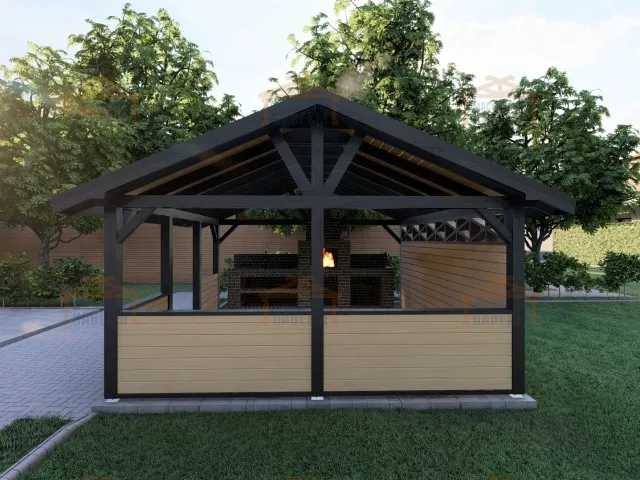 НАВЕС ДЛЯ БАРБЕКЮ КОРСИКА — Фото 2