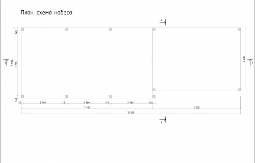 Навес для двух автомобилей с хозблоком БАЛАТОН — Фото 9