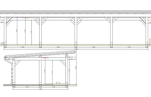 Односкатный навес для автомобилей ЛЕОН — Фото 10