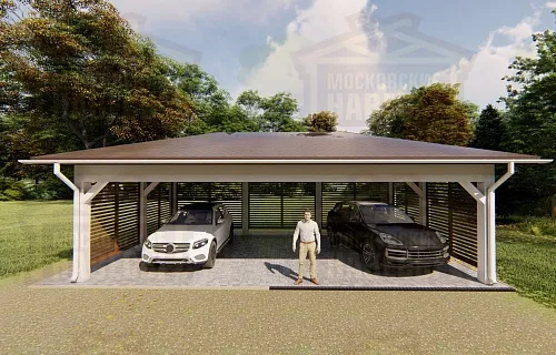 Навес для трех машин ЛАДЬЯ — Фото 5