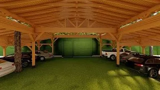 Навес для много машин РЕНЕССАНС - миниатюра