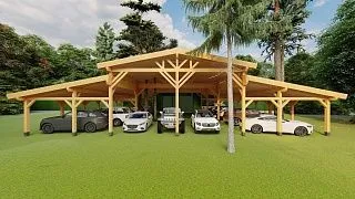 Навес для много машин РЕНЕССАНС - миниатюра