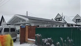 Навес для двух машин ЛИДЕР - миниатюра