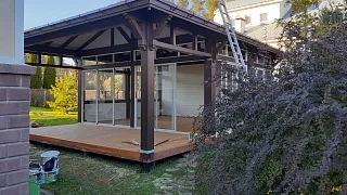 Застекленная беседка ГРАФСКАЯ ПРИСТАНЬ 3.0 - миниатюра