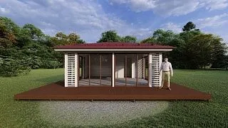 Застекленная беседка ФИОНА - миниатюра