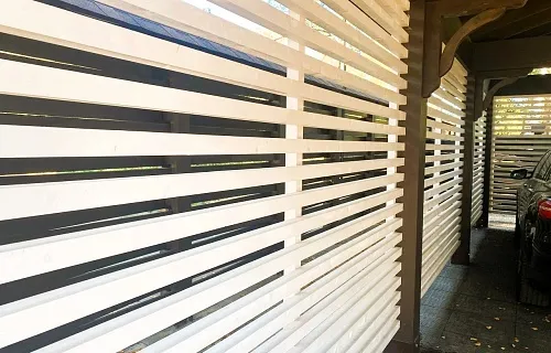 Навес для четырех авто с хозблоком АРНОЛЬД — Фото 7