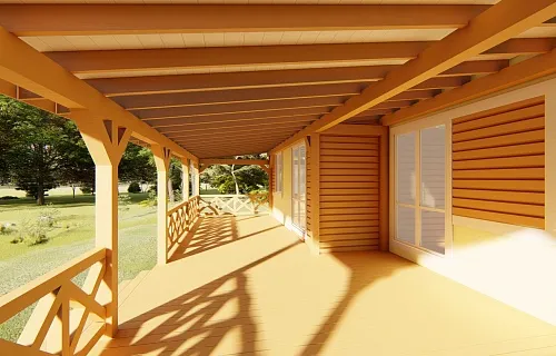 ВЕРАНДА К ДОМУ ЗВЕЗДНАЯ — Фото 3