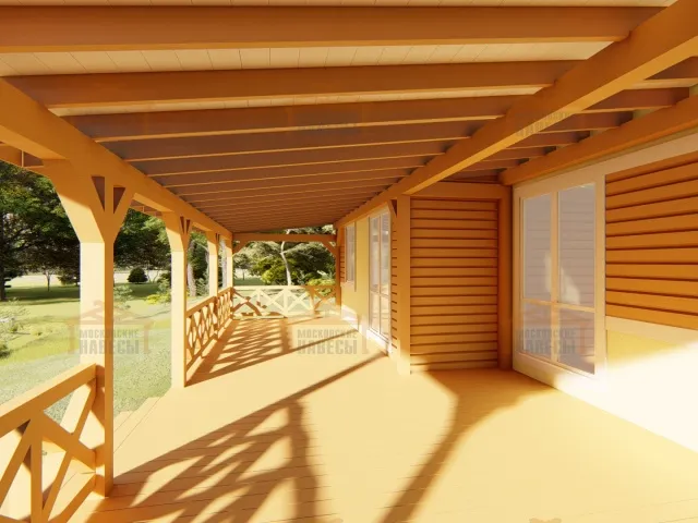 ВЕРАНДА К ДОМУ ЗВЕЗДНАЯ — Фото 3