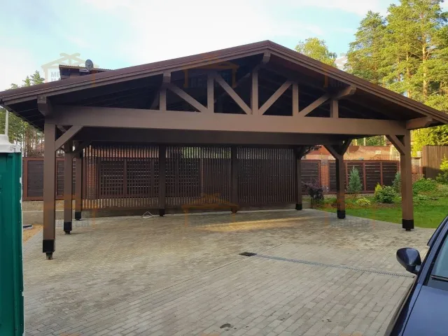 Навес для трех машин ТРИО — Фото 13