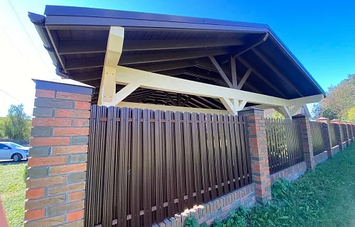 Деревянный навес РУБЛЕВСКИЙ — Фото 4