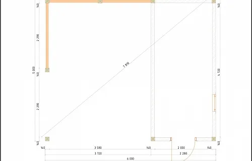 Навес для одной машины с хозблоком ЛЕГРАН — Фото 7