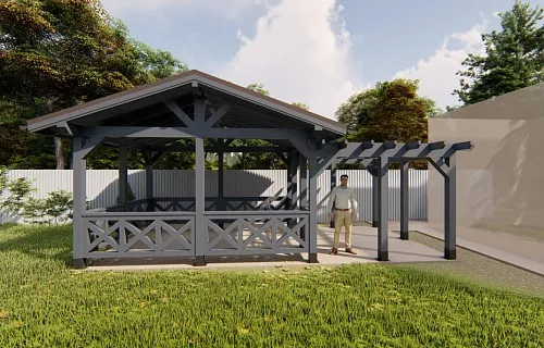 НАВЕС-БЕСЕДКА АДРИЯ — Фото 4