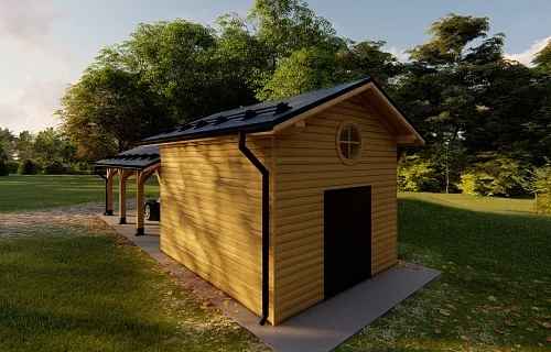 Гараж и навес для машин МИЛЛЕНИУМ — Фото 4