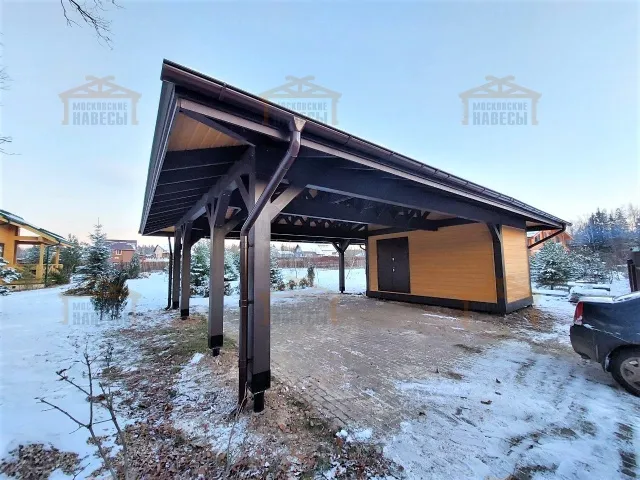 Навес с хозблоком АРИЗОНА — Фото 2