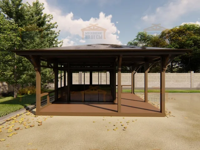 Застекленная беседка ГРАФСКАЯ ПРИСТАНЬ MINI — Фото 5