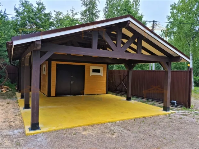 Навес с хозблоком ГАМАЮН — Фото 4