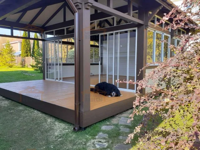 Застекленная беседка ГРАФСКАЯ ПРИСТАНЬ 3.0 — Фото 5