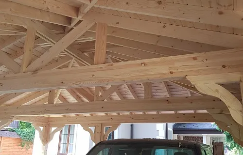 Навес для двух машин МАЛАХОВКА — Фото 4