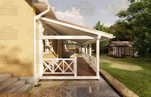 ВЕРАНДА К ДОМУ ЦВЕТОЧНАЯ — Фото 5