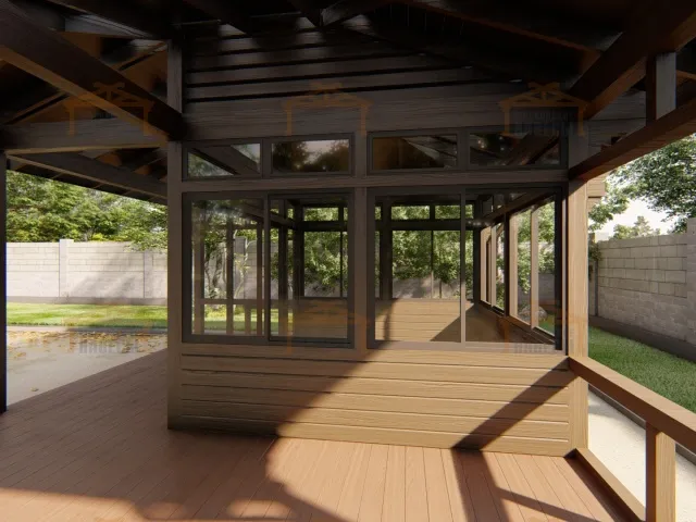 Застекленная беседка ГРАФСКАЯ ПРИСТАНЬ MINI — Фото 7