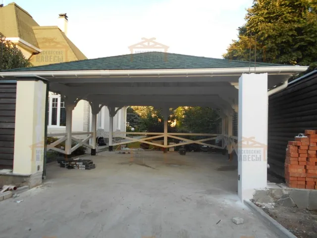 Навес для двух машин РЕНЕССАНС — Фото 2