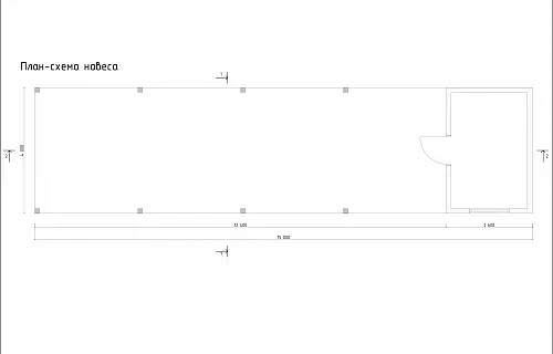 Деревянный навес для двух авто с хозблоком ЗЕНИТ — Фото 8