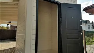 Навес для одной машины с хозблоком МОНАКО - миниатюра